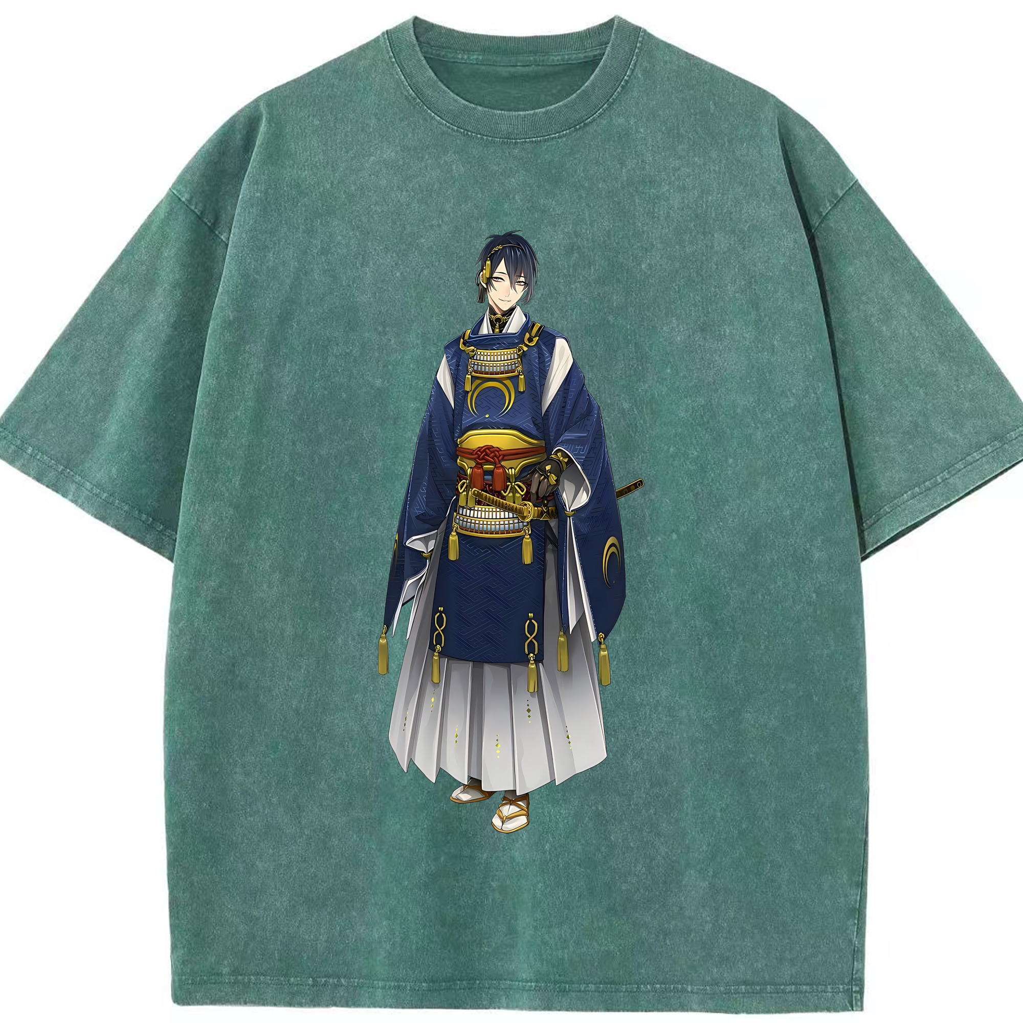 （画像用） 刀剣乱舞 Touken Ranbu 綿100% ヴィンテージ風 半袖Tシャツ（フロントプリント）